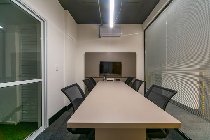 Sala de reunião equipada